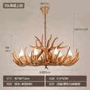 Axyaa Deer Horn Chandelier for Retro Living Room Decor