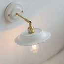 Axyaa Ceramic Brass Swing Arm Wall Sconce LED Lamp - Interior Lighting