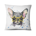 Axyaa French Bulldog Gift Cushion: Decorative Sofa Throw Pillow with American Cartoon Pet Print