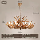 Axyaa Deer Horn Chandelier for Retro Living Room Decor