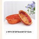 Axyaa Wicker Serving Baskets: Handwoven Multicolor Fruit Bread Vegetable Basket (8 Styles)