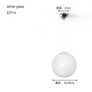Axyaa Nordic Glass Ball Pendant Light for Bedroom and Living Room