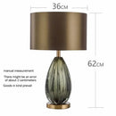 Nordic Style Glass Table Lamp by Axyaa - Elegant LED Light for Home Decor