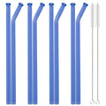 Axyaa Glass Straw Set with Brush - Bar Accessories & Reusable Straws