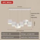 Axyaa LED Cube Pendant Lights for Modern Minimalist Style in Dining and Living Rooms