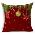 Axyaa Linen Christmas Cushion Cover 45x45cm Home Office Living Room Merry Christmas Gifts