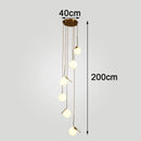 Axyaa Nordic Stair Chandelier, Living Room Pendant Lights, Ceiling Light, Indoor Lighting