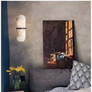 Axyaa Marble LED Wall Lights Brass Sconce for Bedroom, Parlor, Aisle, Stairs