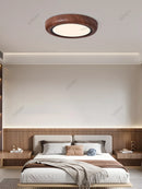 Axyaa LED Study Lamp Walnut Ceiling Light