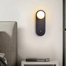 Axyaa Black Stone LED Wall Lamp for Studio Staircase & Bedroom Lighting