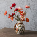 Axyaa Blessing Bag Style Ceramic Vase: New Chinese Decor for Living Room & Dining Table