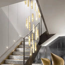 Axyaa Crystal Chandeliers Indoor LED Ceiling Light for Living Room