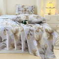Axyaa Cotton Coarse Sheet Set - Single Piece, Summer Bedding