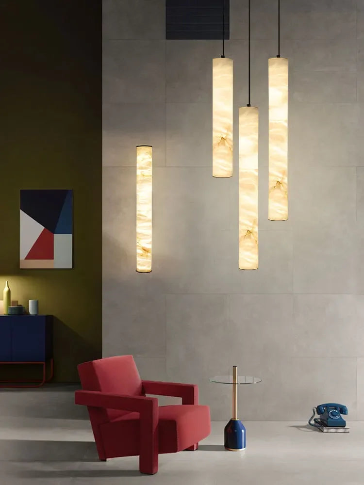 Luxury Marble Pendant Lights by Axyaa: Elegant Chandeliers for Home Decor