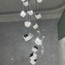Axyaa Crystal Chandeliers: Modern LED Ceiling Lighting for Living Room