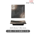 Axyaa Ceramic Square Dessert Plate for Restaurant Snack Barbecue Sushi
