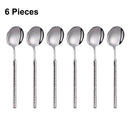 Axyaa Stainless Steel Cutlery Set with Hammer Pattern Handle