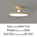 Axyaa Wood-grain LED Ceiling Chandelier for Bedroom, Balcony, Bathroom Lighting