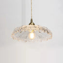 Axyaa Clear Glass LED Pendant Lights for Kitchen Island Coffee, Modern Nordic Decor