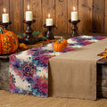 Axyaa Watercolor Mandala Flower Lines Table Runner