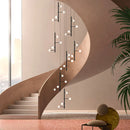 Axyaa Modern Duplex Pendant Light for Staircase, Villa, Hall, and Bedside