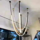 Axyaa Flexible Leather Belt LED Chandelier for Living Room