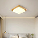 Axyaa Nordic Wood LED Ceiling Light for Modern Indoor Decor