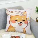 Axyaa Shiba Inu Cushion Cover 45x45cm for Bed or Chair Decor