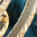 Axyaa Modern Crystal Ceiling Chandelier Light Fixture for Home Decor