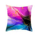 Axyaa Light Luxury Blue Abstract Print Throw Pillow Cover - Marble Stripe