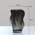 Axyaa Irregular Glass Vase Hydroponic Terrarium Flower Room Decoration