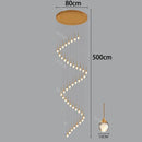 Axyaa Crystal Chandelier Stair Pendant Light Modern Living Room Interior Lighting