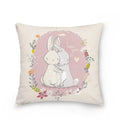 Easter Bunny Polyester Throw Pillow for Home Decor Sofa by Axyaa
