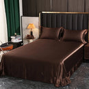 Axyaa Silk Summer Quilt & Printed Tencel Sheet Set - High-End Sleep Essentials