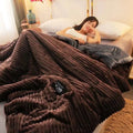 Axyaa Plush Duvet Cover Set - Cozy Winter Bedding for Double Bed