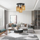 Axyaa Retro Bohemian Tropical E27 Chandelier Pendant Light for Living Room Bedroom Kitchen Hallway.