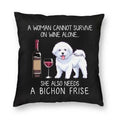 Axyaa Alaskan Malamute Wine Red Dog Pillowcase - Luxury Home Decor
