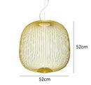 Axyaa Nordic Minimalist Birdcage Pendant Light Decoration Iron Cage Creative Lighting