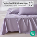 Axyaa 800 Thread Count Egyptian Cotton Flat Sheet in Solid Color, Single Queen King Size