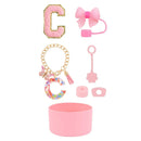 Axyaa 7pcs Cup Set for Stanley Tumbler: Straw, Cover, Cap, Boot, Stopper, Keychain, Sticker