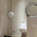 Axyaa White Acrylic Ball LED Floor Lamp for Living Room and Hotel