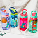 Axyaa Dinosaur Kids Water Bottle Sippy Cup with Straw - Leakproof, Cartoon Design