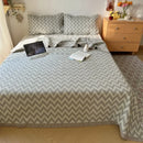 Axyaa Cotton Jacquard Summer Quilt Blanket Set