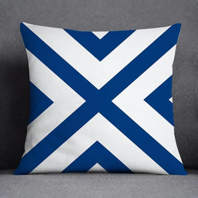 Axyaa Blue Mermaid Sailor Marines Polyester Pillowcase Home Office Decor