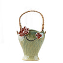 Rattan Hand Flower Pot Vase Succulent Plant Holder by Axyaa