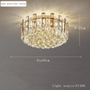 Axyaa Modern Crystal Ceiling Chandelier LED Pendant Light for Living Room Bedroom
