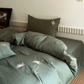 Axyaa Cotton Satin Jacquard Duvet Cover Set - Queen Size Luxury Bedding Set