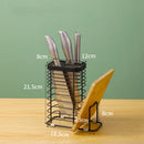 Stainless Steel Kitchen Knife Holder and Organizer Shelf - Axyaa