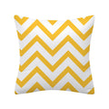 Axyaa Geometry Polyester Cushion Cover 45x45, Decorative Sofa Pillowcase Blue Yellow Black Home Décor