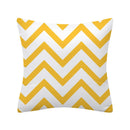 Axyaa Geometry Polyester Cushion Cover 45x45, Decorative Sofa Pillowcase Blue Yellow Black Home Décor